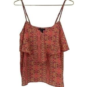 Forever21 Pink & Yellow Spighetti Strap medium F21 forever 21